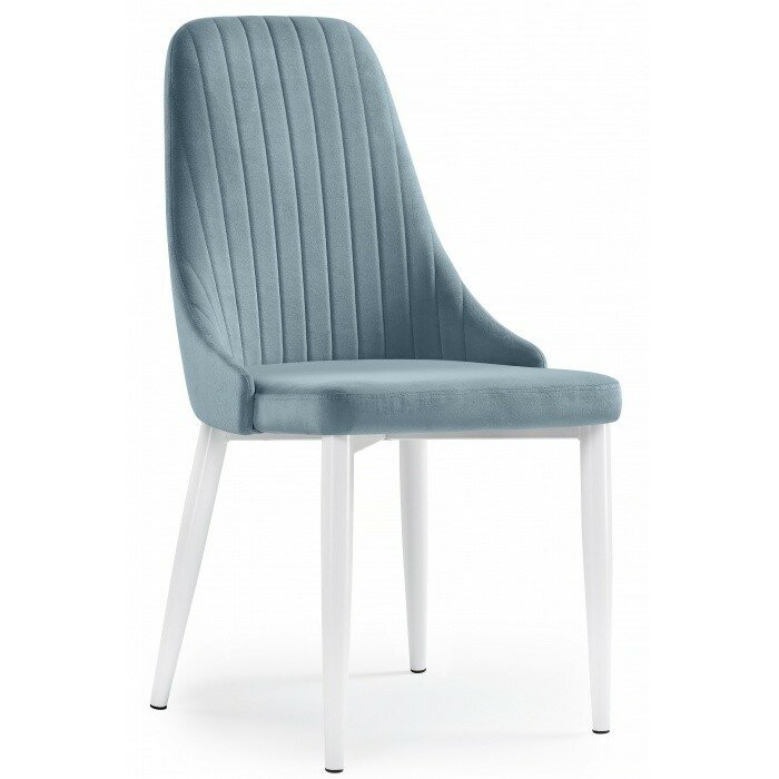 Стул на металлокаркасе Kora light blue / white Стул на металлокаркасе Kora light blue / white