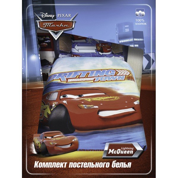 Комплект постельного белья Disney сад Тачки 