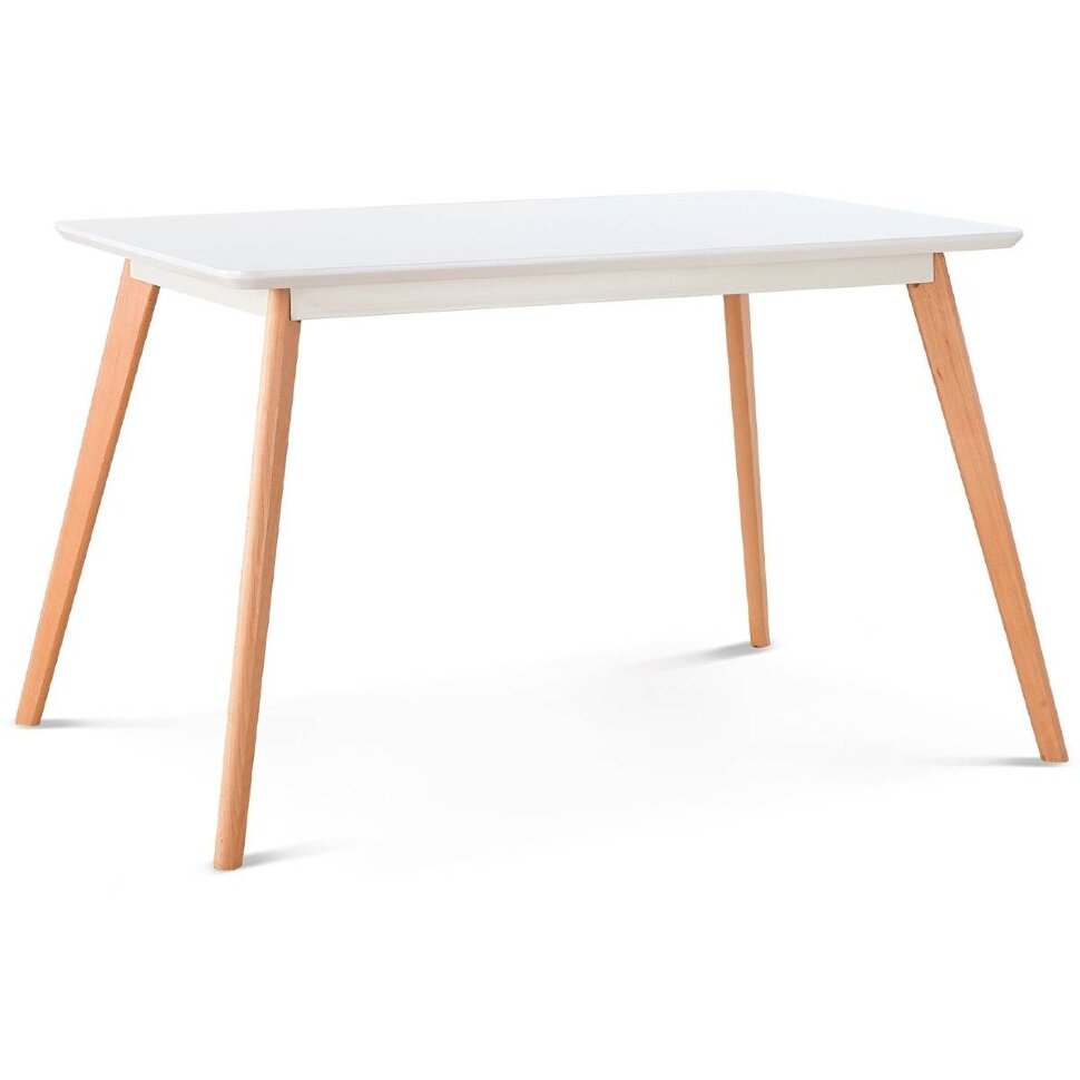 Стол обеденный Stool Group Jerry 120*80, белый столешница МДФ ножки массив дерева Стол обеденный Stool Group Jerry 120*80, белый столешница МДФ ножки массив дерева