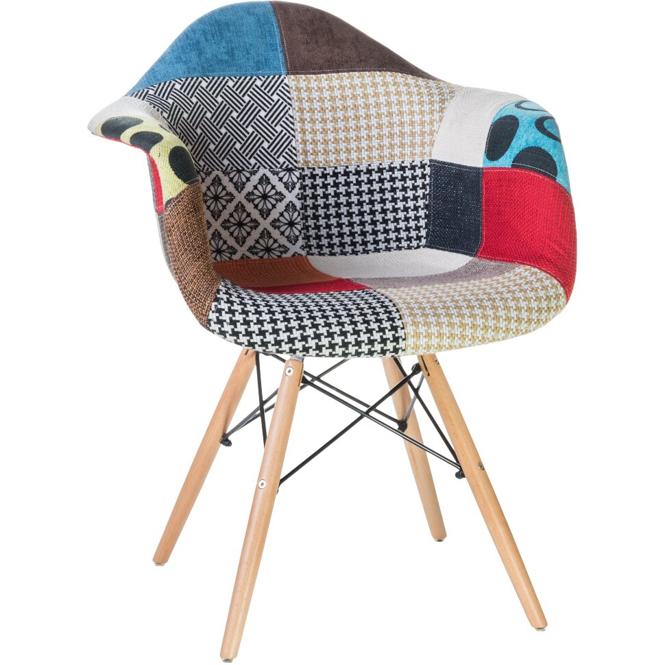 Стул обеденный DOBRIN DAW PATCHWORK, цвет сиденья мозаика Стул обеденный DOBRIN DAW PATCHWORK, цвет сиденья мозаика