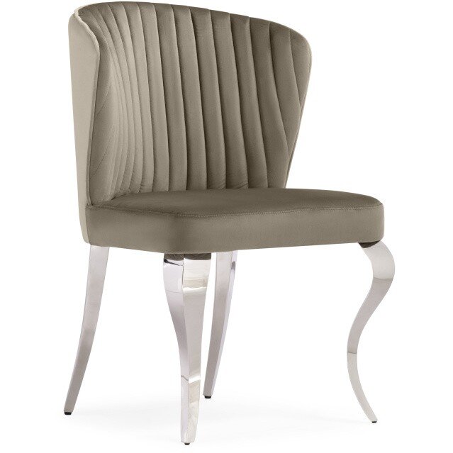 Стул на металлокаркасе Edwin light beige / steel Стул на металлокаркасе Edwin light beige / steel