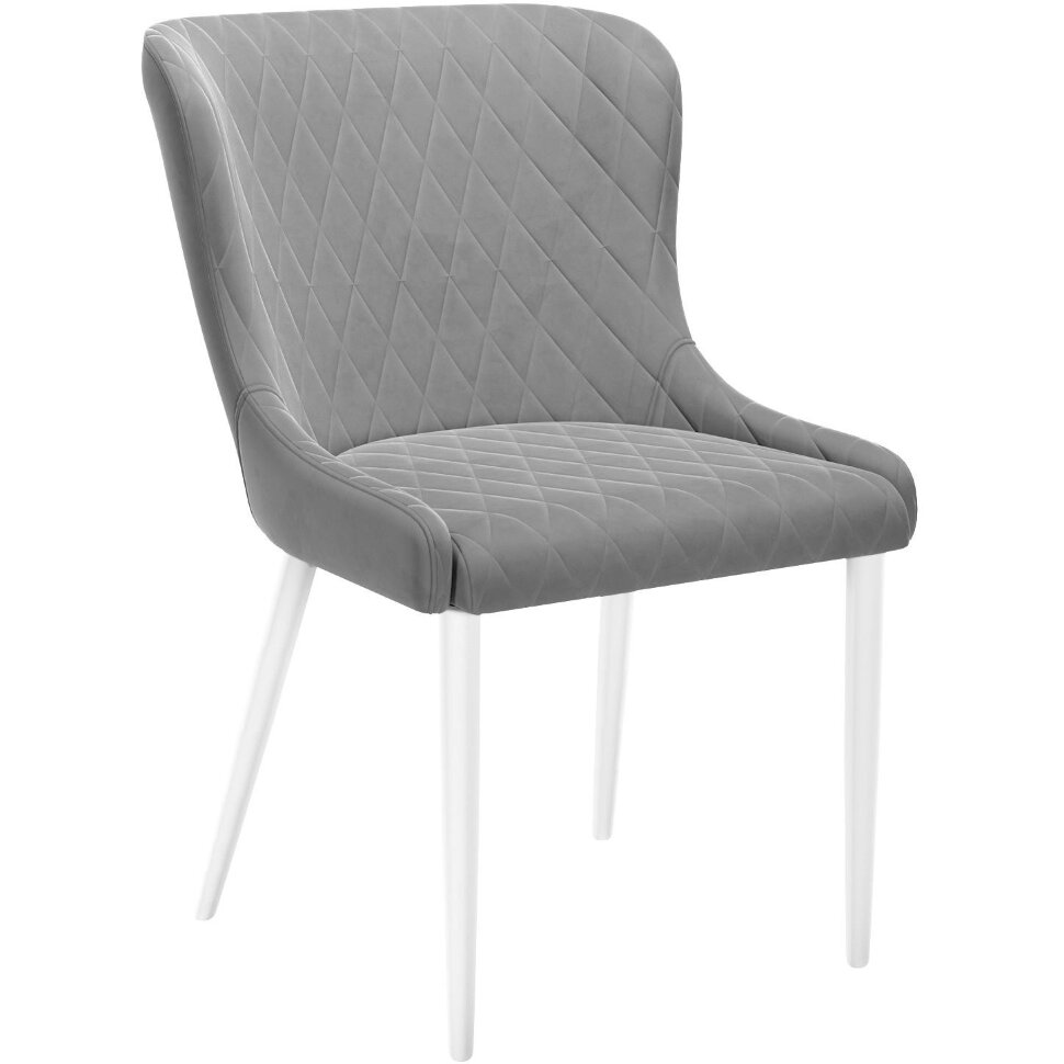 Стул DikLine 304 B22 GREY /ножки белые Стул DikLine 304 B22 GREY /ножки белые