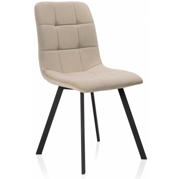 Стул на металлокаркасе Bruk beige / black Стул на металлокаркасе Bruk beige / black
