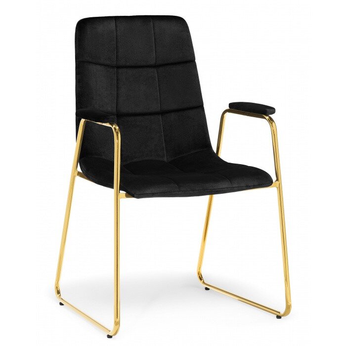Стул на металлокаркасе black / gold Стул на металлокаркасе black / gold