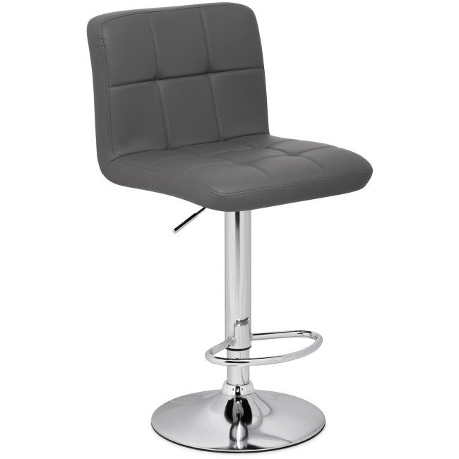 Барный стул Paskal gray / chrome Барный стул Paskal gray / chrome