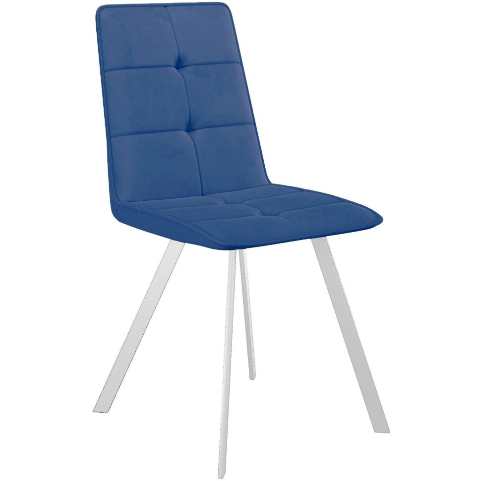 Стул DikLine 280 B8 BLUE, ножки белые Стул DikLine 280 B8 BLUE, ножки белые