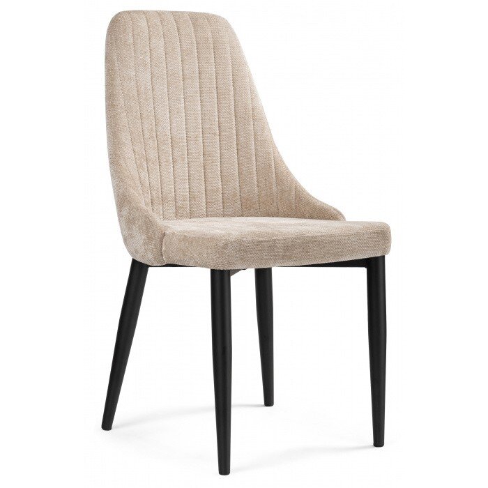 Стул на металлокаркасе Kora black / beige Стул на металлокаркасе Kora black / beige