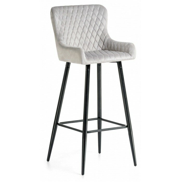 Барный стул Mint light gray / black Барный стул Mint light gray / black
