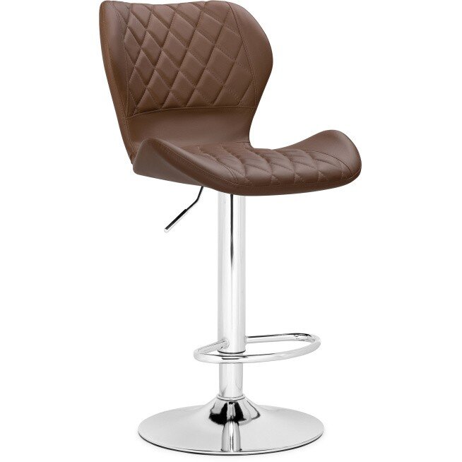 Барный стул Porch brown / chrome Барный стул Porch brown / chrome