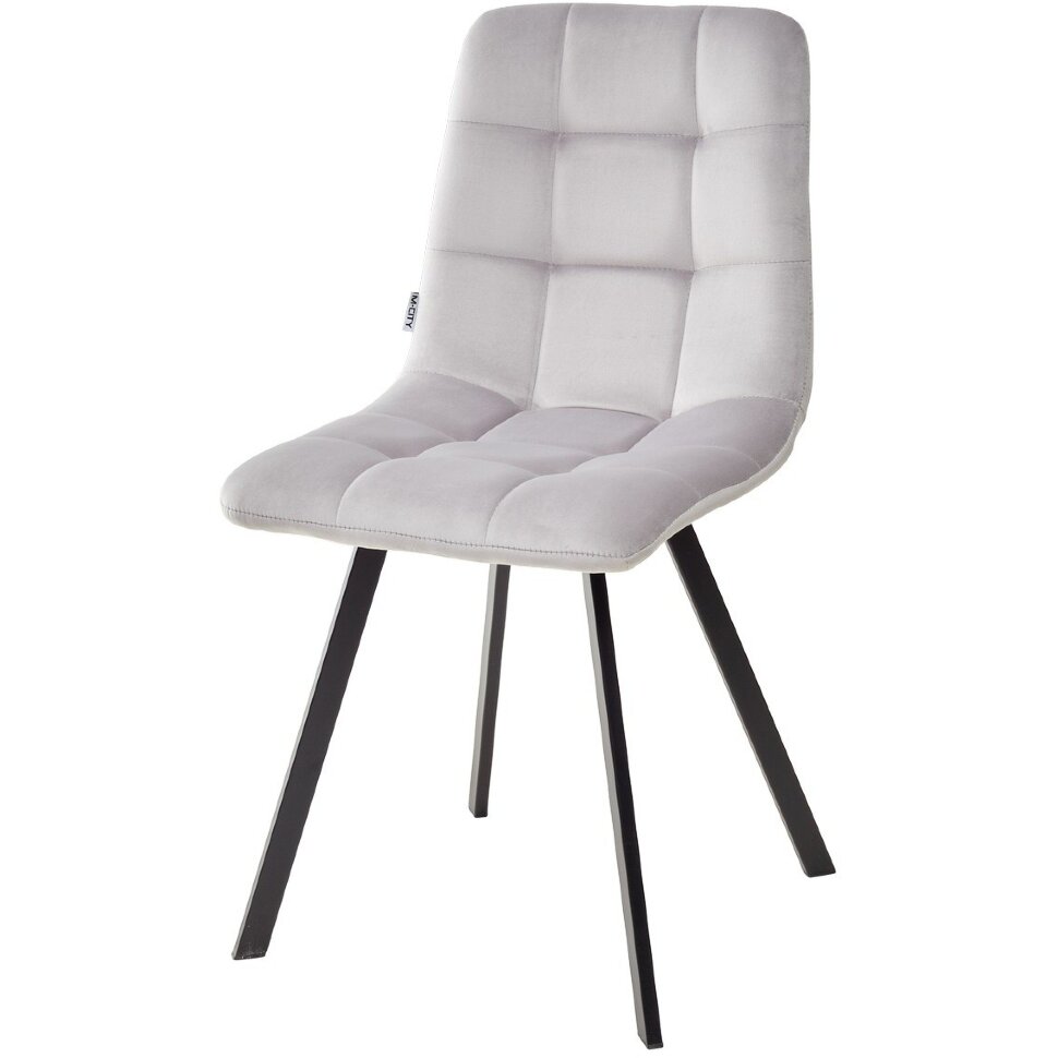 Стул CHILLI SQUARE BLUVEL-03 LIGHT GREY, велюр М-City Стул CHILLI SQUARE BLUVEL-03 LIGHT GREY, велюр М-City