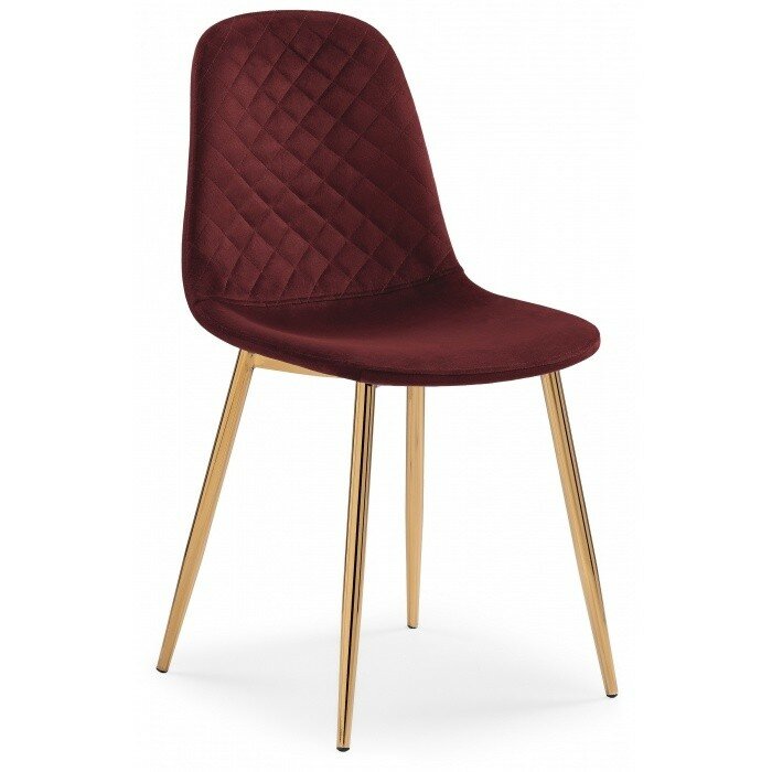 Стул на металлокаркасе Dabl wine red / gold Стул на металлокаркасе Dabl wine red / gold