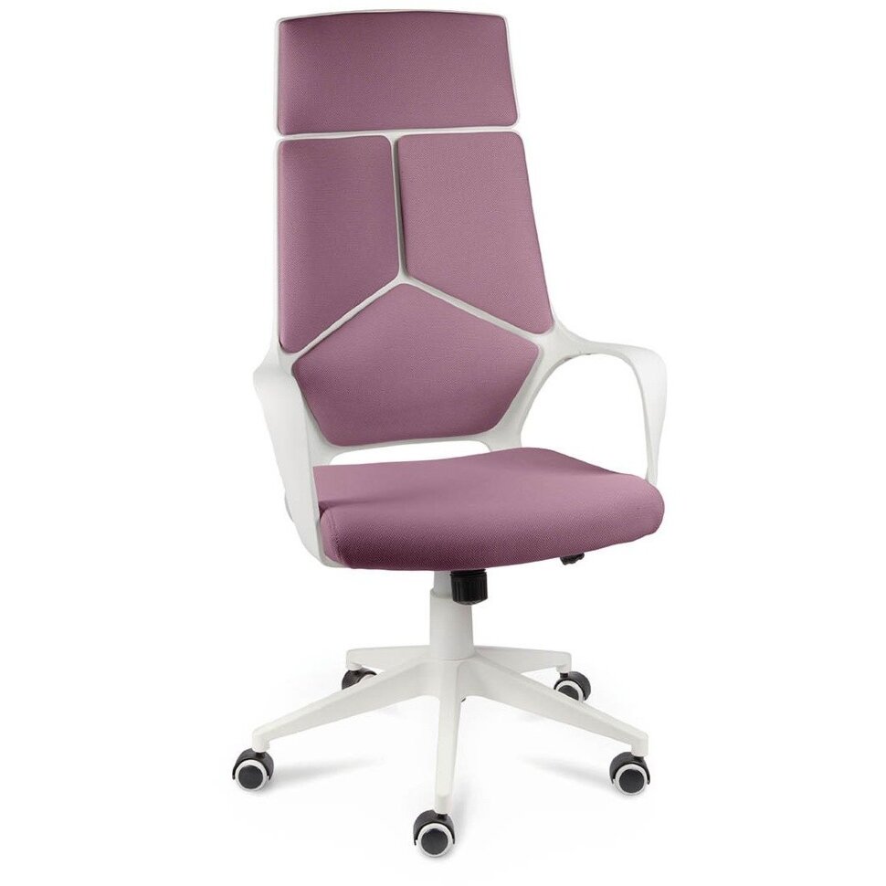 Кресло офисное / IQ / (White plastic violet) белый пластик / фиолетовая ткань Кресло офисное / IQ / (White plastic violet) белый пластик / фиолетовая ткань